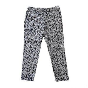 Kate Spade Saturday Black & White Geometric Print Dress Pants Size 8